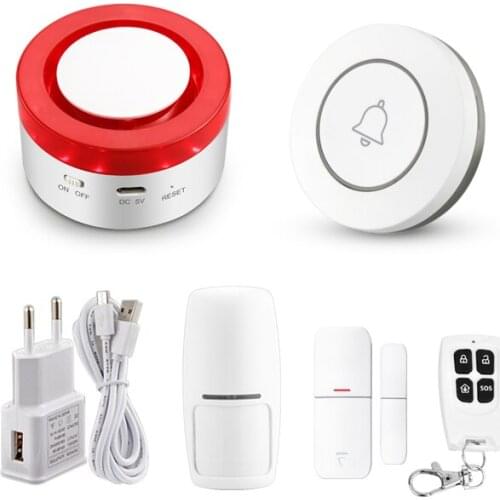 Tuya Smart WiFi 433MHz Wireless Strobe Siren Alarm Compatible With Alexa Google Home IFTTT Tuya APP