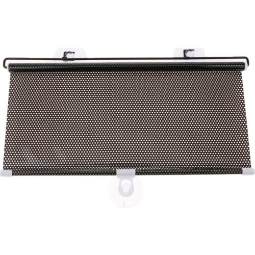 40x60 cm Retractable Car Curtain Anti-UV Window Windshield Auto Sunshade Blind Black Visor Cover Protector