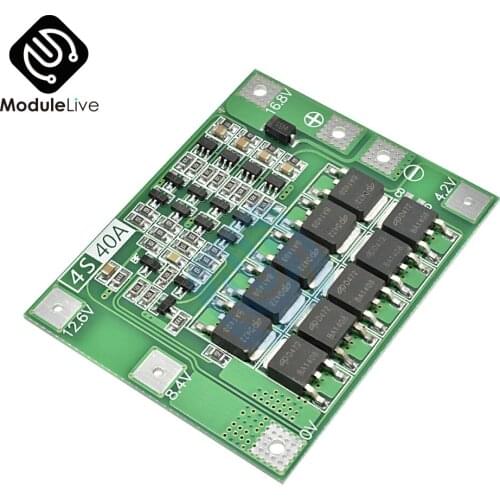 4S 40A Li-ion Lithium Battery Protection Board 18650 Charger PCB BMS For Drill Motor 14.8V 16.8V Enhance Diy Charge Board
