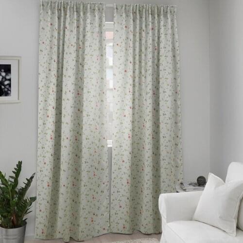 Shading curtain two light beige 1.45x2.5m living room modern print curtain