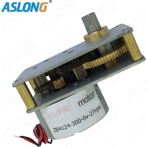 ZB4124-300 5pcs/lot Mini DC Gear Motor for Valve valve worm gear motor 6v 27rpm gear motor 300 samll motor manufacture