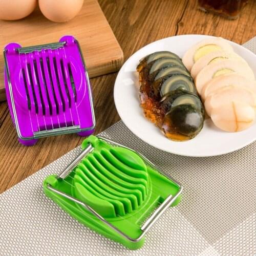 1PC Multifunctional Steel Separator Egg Slicer Separator Ham Cut Banana Kitchen Tools Sectione Cutter B8U3