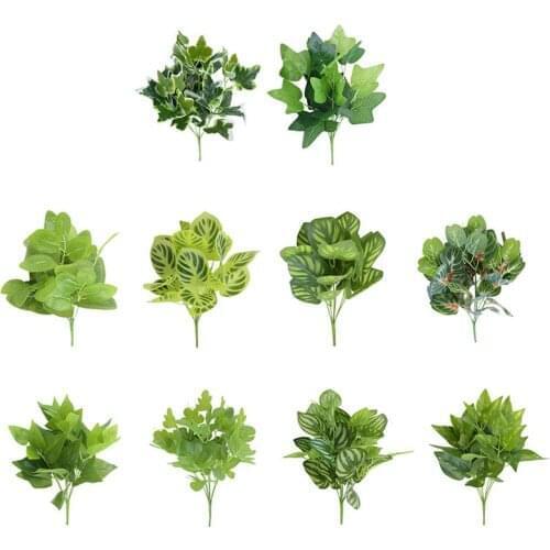 1pc Lifelike Artificial Plant Branch Decor Fake Plant Artificial Greenery Plants Photography Props Home Decor Accessories