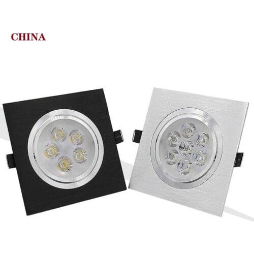 1 Pcs Led Down Light Plein 9W 12W 15W 21W Led Dimbare Downlight Verzonken Led Plafond down Light Lamp Indoor AC85-265V Drive