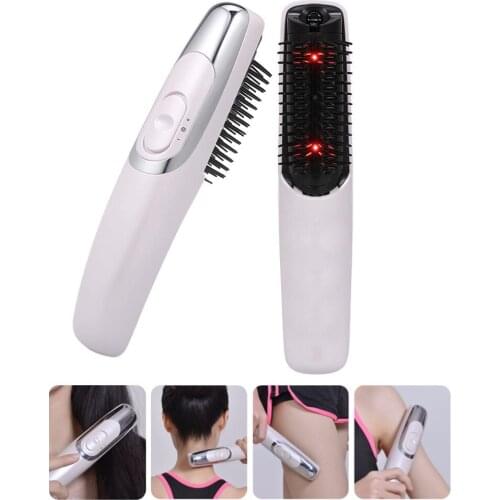 2019 Unisex Anti-static Electric Infrared Hair Brush Comb Laser Treatment Grow Comb Stop Hair Loss Scalp Massage Comb Hot Sale