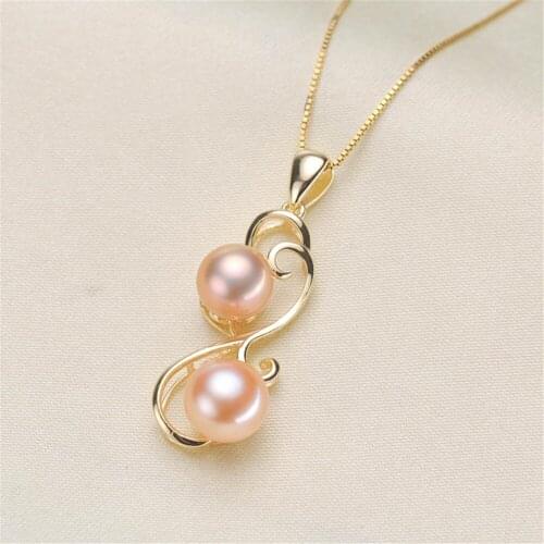 925 Silver Half Hole Eye Pins Beads End Caps Top Drilled Pendant Bails Connector For DIY Jewelry Accessories No Pearl No Chain