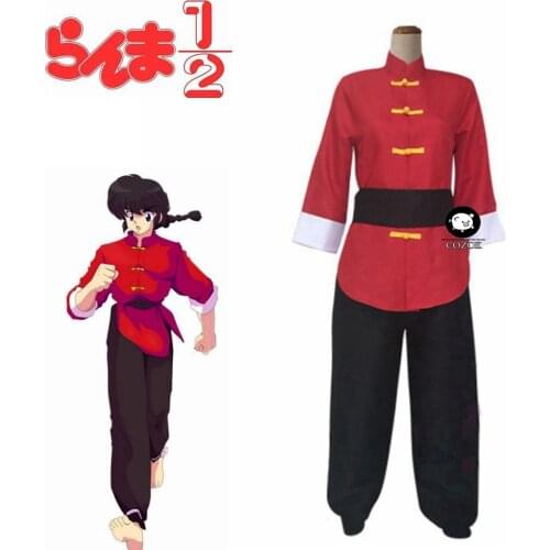 Anime Ranma 1/2 Tendou Akane Cosplay Costume Japanese anime mens womens Chinese Style outfit Custom