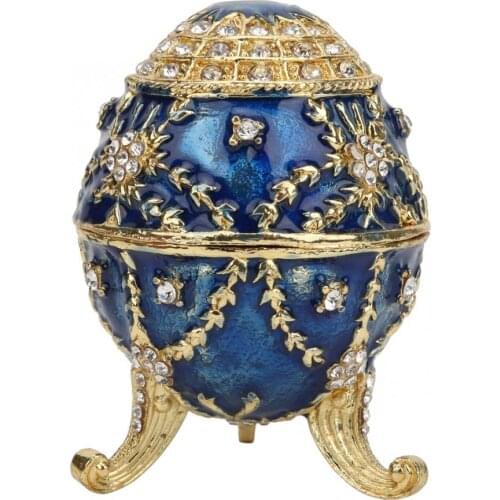 Antique Enameled Ornament Easter Eggs Shape Hand-Made Home Desktop Decoration Craft Gift Home Decoration Accessories