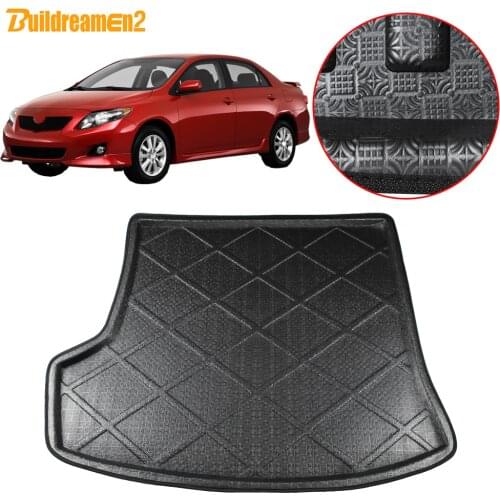 Buildreamen2 For Toyota Corolla Altis Sedan Car Trunk Mat Cargo Boot Tray Liner Floor Carpet Pad 2007 2008 2009 2010 2011 2012