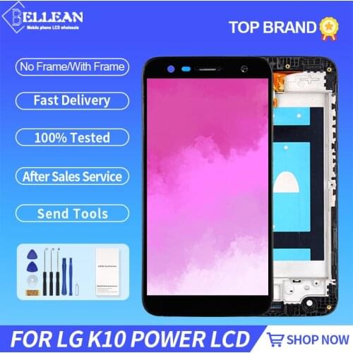 Catteny X Power 2 Display For LG M320 Lcd With Touch Glass Screen K10 Power Digitizer Assembly With Frame Free Shipping