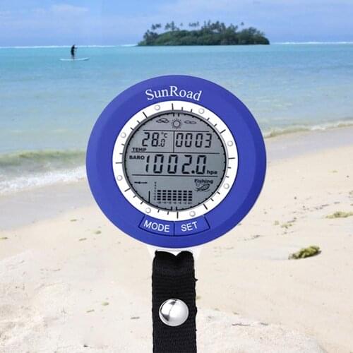 Digital Fishing Barometer 24 Hours Tracking IPX4 Waterproof Temperature Altitude Measurement Altimeter Mountaineering Equipment