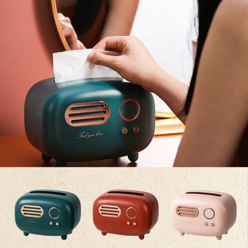 Tissue Box Holder with Plastic Durable Fashion Convenience Useful for Household Bathroom Bedroom Childrens Room RE