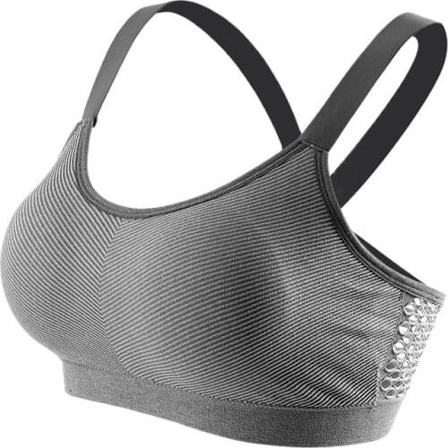 Women Push Up Seamless Bra Quick Dry Padded Underwear Female Stretch Sport Top Brassiere Gray Black White
