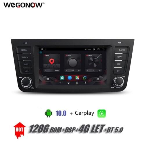 DSP IPS 7''Android 10.0 8Core 4GB 128G Car DVD Player GPS Carplay 4G LET Map WIFI Bluetooth Radio For Geely Emgrand EX7 GX7 2017