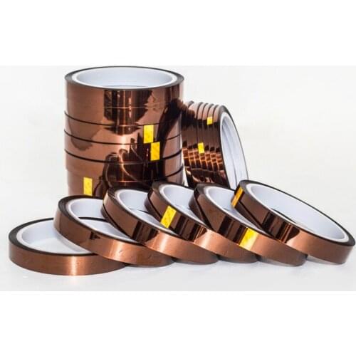 Hot Sale 5mm X 33m 100ft High Temperature Heat Resistant Polyimide Adhesive Tape for Electronic Industry BGA