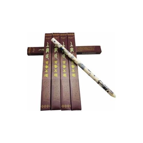 Acupuncture massage moxa stick aromatherapy ear stick detoxification ear moxa ear candle 10 pcs