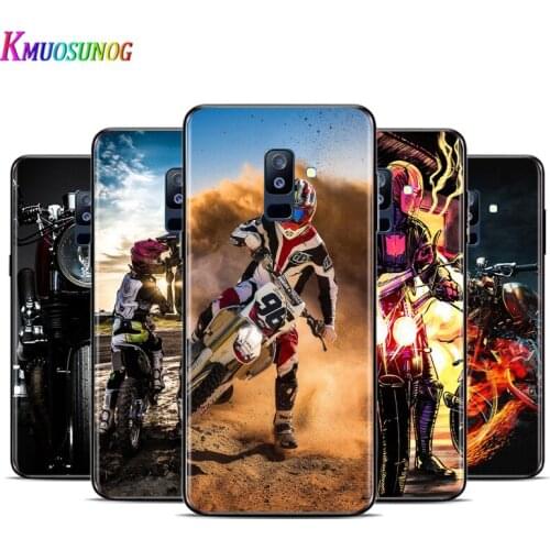 Cool Street motorcycle For Samsung Galaxy A3 A5 A6 A7 A8 A9 A6S A8S A9S Star Plus 2016 2017 2018 Black Silicone soft Phone Case