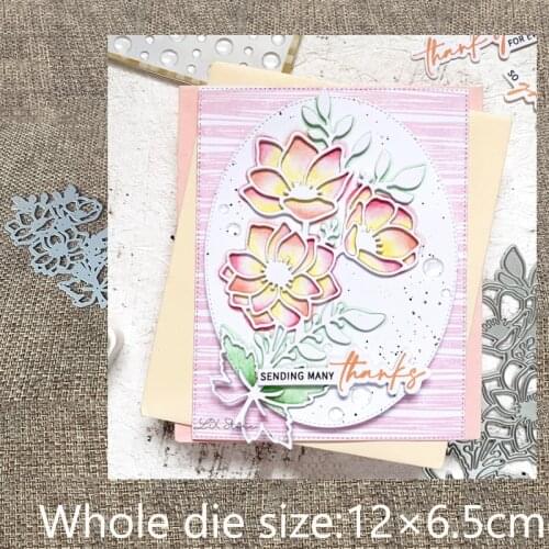 XLDesign Craft Metal Cutting Dies stencil mold Anemone Spray decoration scrapbook Album Paper Card Craft Embossing die cuts