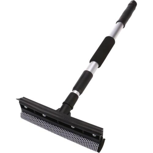 Multifunctional Mesh Sponge Squeegee Dual Head Auto Car Window Cleaning Squeegee Mop with Rubber