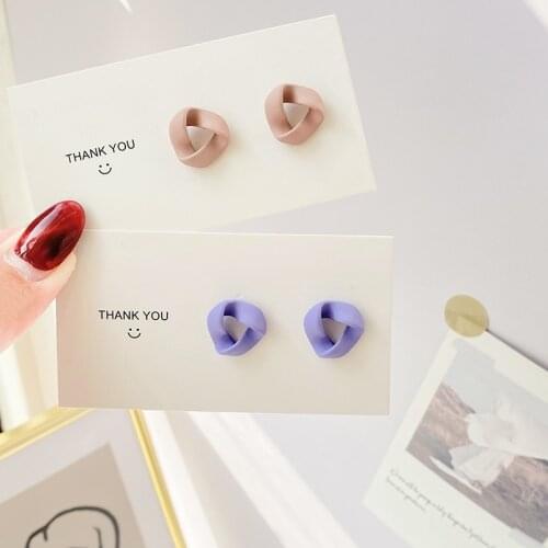 Fashionable and Compact Clip Earrings No Hole Ear Clips Simple Triangle Earring Without Piercing Minimalist Earring E233