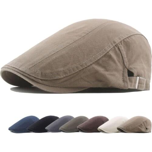 Male Cotton Beret Cap Couple Wild Hats Newsboy Caps Retro Casual Hat Spring/Autumn Female Hat Detective Hats Flat Caps Chapeau