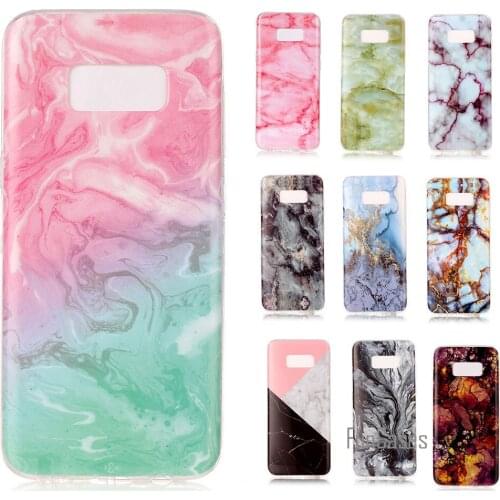 Soft TPU Case For Samsung Galaxy S8 / S8 plus Arrival Granite Scrub Marble Stone image Painted Phone Cases For samsung Galaxy S8
