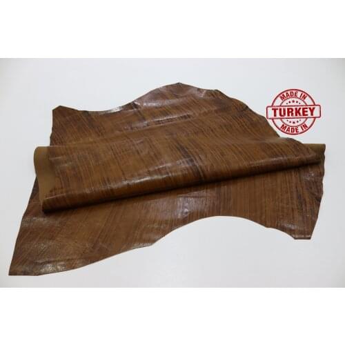 Real Sheep Skin Brown 1 Mm Tanned Leather Ready Made Pieces Craft Products Wallet Bag Clothes Shoe Design Making