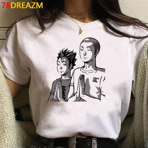 Oya Oya Oya Haikyuu clothes summer top men casual tumblr graphic tees print white t shirt t shirt top tees aesthetic
