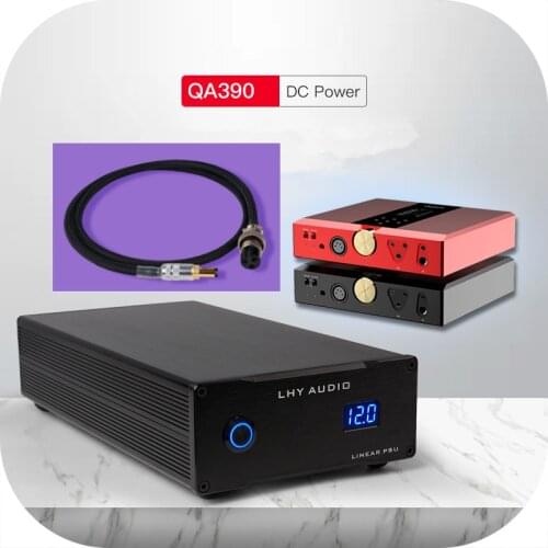 Supporting QULOOS QA390 DAC amplifier cable + DC12V DC stable linear power supply