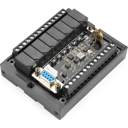 PLC Programmable Logic Controller FX1N-20MR Industrial Control Board DC10-28V Relay Delay Module with Shell