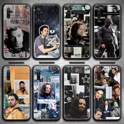 Sebastian Stan Collage Bucky Barnes Phone Case for Xiaomi Mi Note 10 Lite Mi 9T Pro xiaomi 10 CC9 9SE