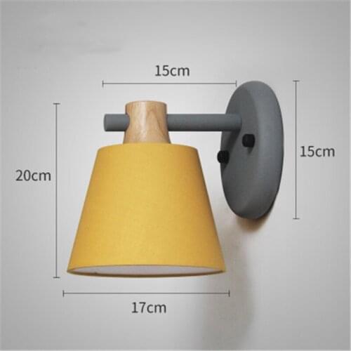 North European Bedroom Bedside Light Dining Room Study Lamp Simple Living Room Macaron Light Shadow Wall Light