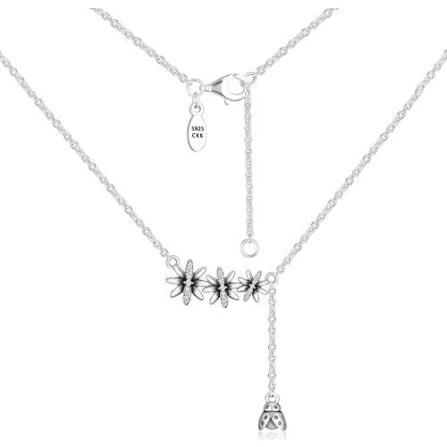 Spritime Necklaces 100% 925 Sterling Silver Jewelry with Clear CZ Free Shipping