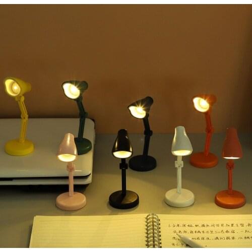 LED Table Lamp Mini Fold-able Night Reading Book Lamps for Home Room Computer Notebook Laptop Desk Night Lights Eye Protections