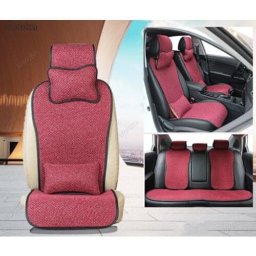 Car seat universal four season car seat cushion free breathable summer cushion linen seat cushion CD50 Q04