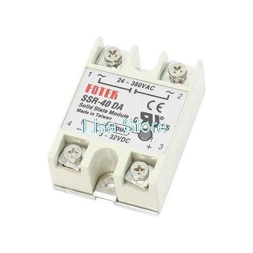 Input 3-32V DC Output 24-380V AC Solid State Relay SSR-40 DA