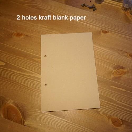 Hatimry brand A5 standerd size refiller 145*210mm 100 sheets for A5 notebook refill 2 holes kraft line page paper for Notepad