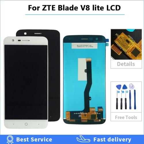 High quality For ZTE blade V8 lite V0820 LCD Display + Touch Digitizer Screen Assembly For ZTE V8Lite Display Replacement LCD