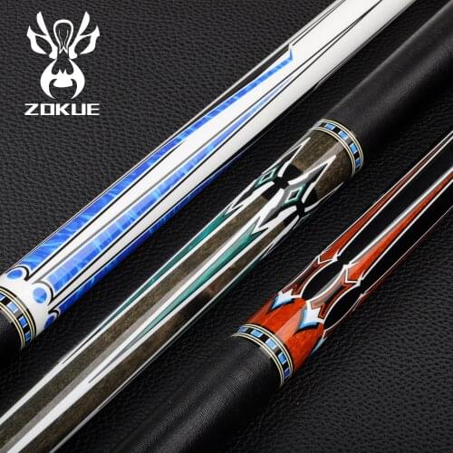ZOKUE Russian 160cm Length Billiard Cue Stick 12.75mm Tip Weight Adjustable Radial Pin Joint Kit Professional Play Billiard Cue