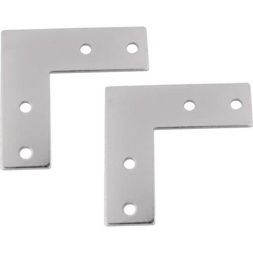 10/5/2Pcs European Standard Carbon Steel L-Type Connection Plate for 2020 3030 4040 4545 Aluminium Extrusion Profile