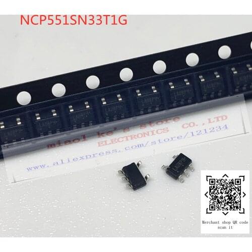 [10pcs-50pcs]100%New original: NCP551SN33T1G NCP551SN33 SOT-23-5/TSOT-23-5 - Linear Voltage Regulator, LDO, CMOS Low Iq, 150 mA