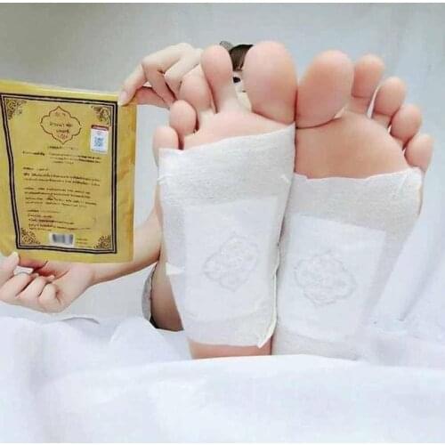 10pcs/bag Thailand Detox Foot Patch Improve Sleep Anti-swelling Sleeping Feet Patches Body Health Loss Weight Slimming Products