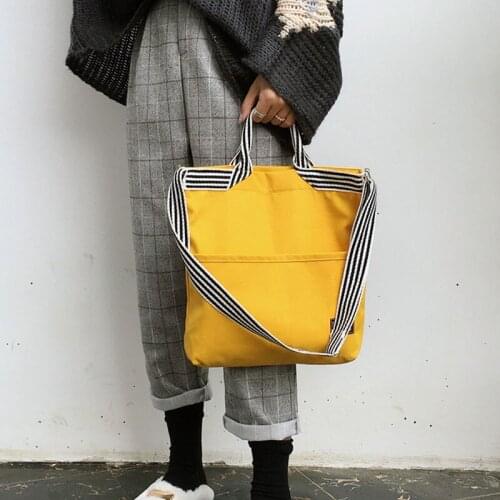 2021 Women Canvas Handbag New Fashion Leather Womens Shoulder Bags Large Capacity Messenger Bags For Women Female Casual Tote