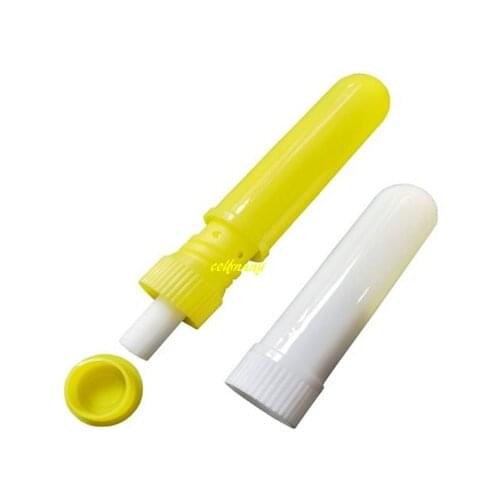 3500sets/lot blank nasal aromatherapy inhalers With 8*50 & 8*40mm wicks blank nasal inhaler sticks for essential oil 12 colors