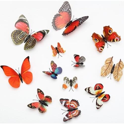 3d Butterfly wall decor cute Butterflies wall stickers art Decals home Decoration room wall art
