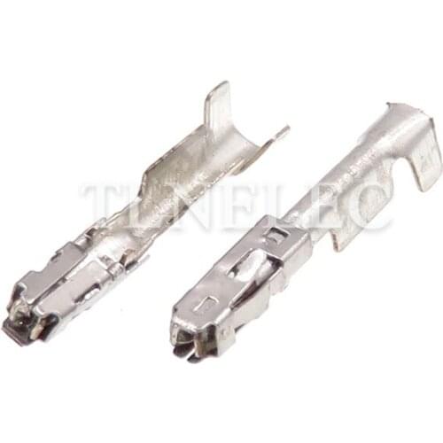 50pcs 0.6 Series Screw Terminal Pins DJ623-0.6X0.6A Auto Famale Crimp Connection Terminal Plug For Automobile Connector