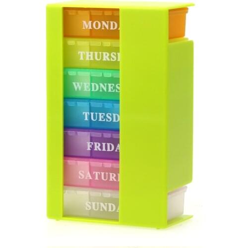 7 Day Weekly Pill Case Medicine Tablet Drug Holder Drug Holder Pill Box Storage Case Organizer Container