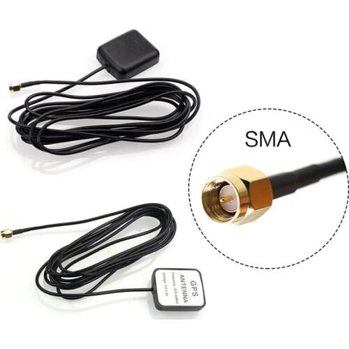 Car GPS Antenna SMA Connector 3M Cable GPS Receiver Auto Aerial Adapter For Car Navigation Night Vision Camera Player