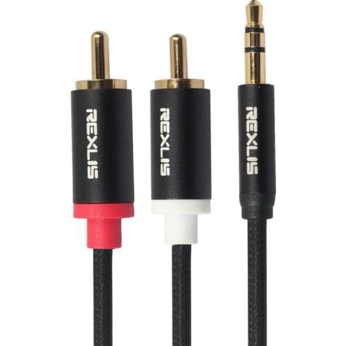 RCA Cable 2RCA To 3.5 Audio Cable 3.5mm Jack Rca Aux Cable 1m 1.8m 3m for Phone Edifer Home Theater DVD 2RCA Audio Cable