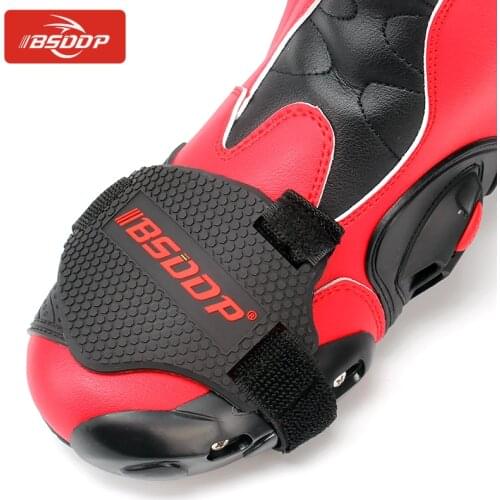 BSDDP Motorcycle Shoes Protective Motocross Bike Gear Shifter Men Rubber Black Boots Protector Shift Covers Shifter Guards 1 Pcs